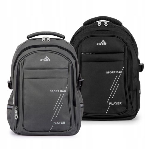 Plecak TORNISTER szkolny młodzieżowy DUŻY czarny 24L Klasy 1-8 Odblaski na Arena.pl