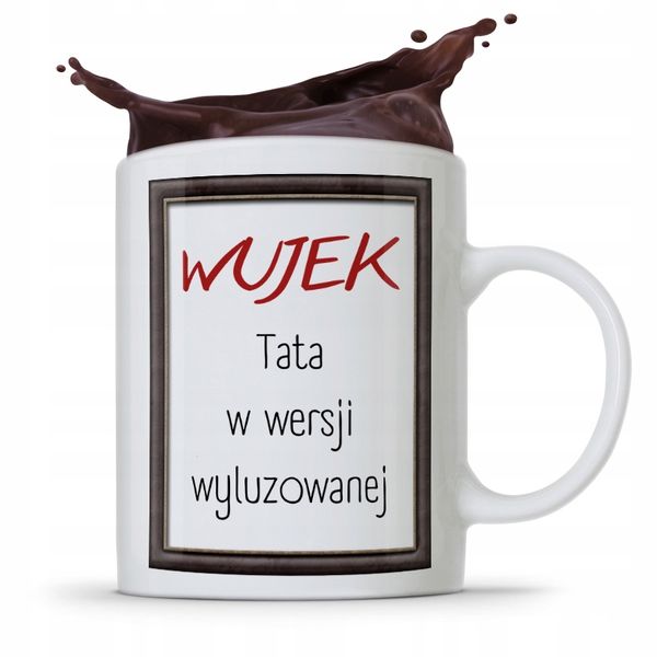 Kubek Prezent Dla Wujka Tata W Wersji Wyluzowanej Z Nadrukiem Ze Zdjęciem zdjęcie 1