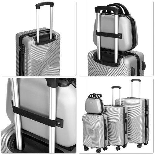 WALIZKI PODRÓŻNE NA KÓŁKACH WALIZKA ZESTAW 4 WALIZEK KABINÓWKA DUŻA na Arena.pl