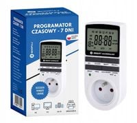 PROGRAMATOR CZASOWY WŁĄCZNIK WYŁĄCZNIK LCD CYFROWY HARMONOGRAM 7 DNI POLSKI