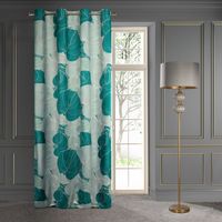 Zasłona gotowa na przelotkach SALVIA4 140x250 Eurofirany szałwiowa