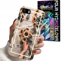 ETUI CASE DO IPHONE 5 5S 5C - SŁONECZNIK KWIATY DLA KOBIET PLECKI + FOLIA