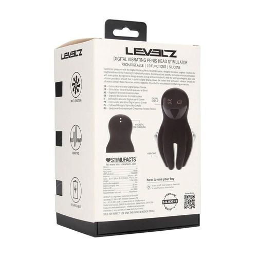 digital vibrating silicone penis head stimulator with tentacles - black na Arena.pl