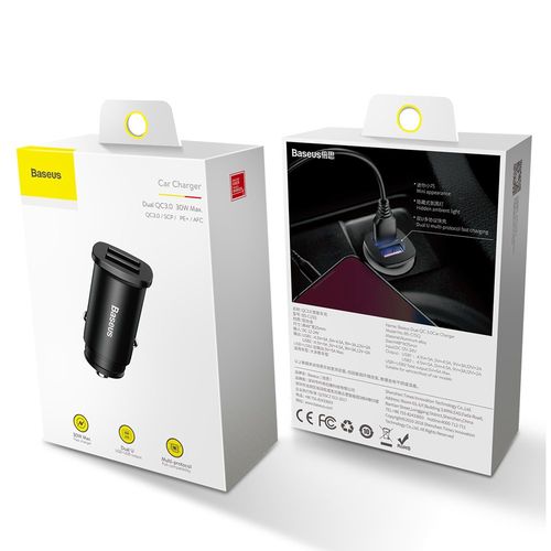 inteligentna ładowarka samochodowa square 2x usb qc3.0 quick charge 3.0 na Arena.pl