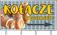 BANER REKLAMOWY na siatce mesh 100x50 cm gotowy projekt KOŁACZE WĘGIERSKIE