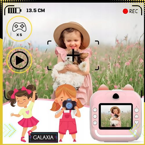 MINI DRUKARKA DRUKUŚ TERMICZNA APARAT NATYCHMIASTOWY DLA DZIECI i 11 ROLEK na Arena.pl