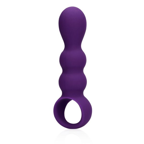 Teardrop Shaped Anal Vibrator - Clear Purple zdjęcie 6