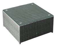 Stolik tarasowy szary technorattan TINTO na balkon