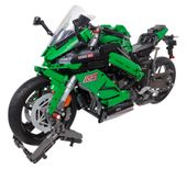 Zestaw Klocków Technicznych Motocykl Sportowy Zielony 2304El.