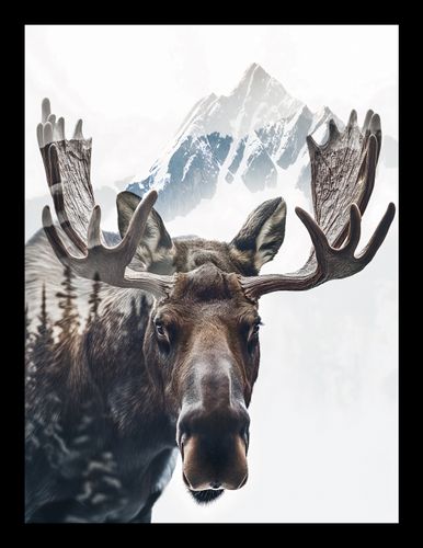 Plakat 15x20cm Łoś Duch Lasu na Arena.pl