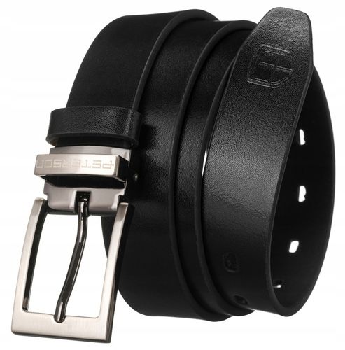 PETERSON męski pasek do spodni garnituru skórzany elegancki + pudełko na Arena.pl