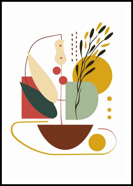 Plakat 68x98cm Harmonia Natury Martwej zdjęcie 3