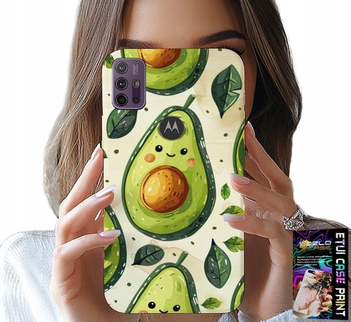 ETUI DO MOTOROLA MOTO G10 / G30 - SŁODKIE UŚMIECHNIĘTE AWOKADO OBUDOWA na Arena.pl