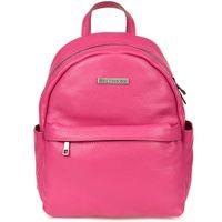 Fuksjowy Mały Skórzany Plecak Damski Elegancki Plecaczek A5 Beltimore P15