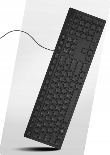 DELL PRO series| Cicha biurowa klawiatura USB 1,8m | CZARNA SLIM REGULOWANA na Arena.pl