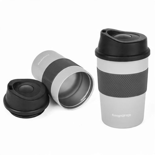 KUBEK TERMICZNY do KAWY Herbaty na WYNOS Biały Konighoffer Elliot 330 ml na Arena.pl
