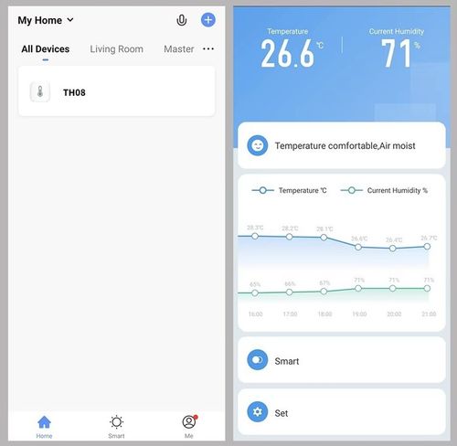 Termometr Czujnik Temperatury Wilgotności i Zegar TUYA SMART LIFE WIFI LCD na Arena.pl