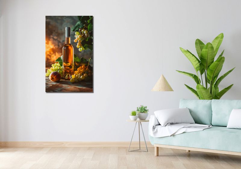 Obraz 60x100cm Bursztynowe Wino zdjęcie 2