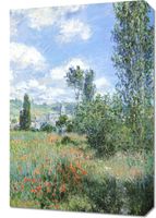 Obraz 40x60cm View of Vétheuil, Montet  Vintage do Salonu