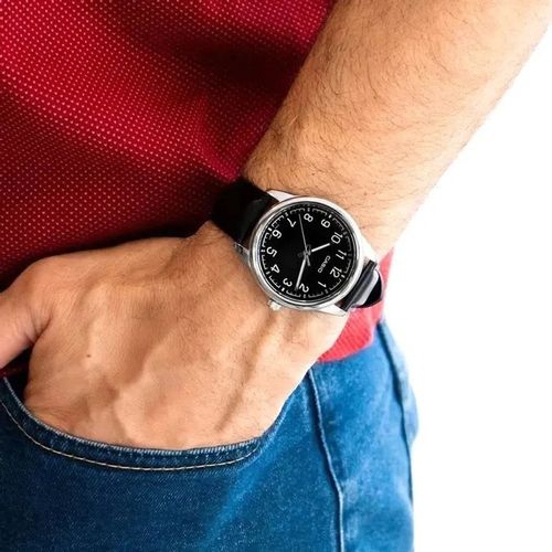 ZEGAREK MĘSKI CASIO MTP-V005L skórzany + BOX +GRAWER na Arena.pl