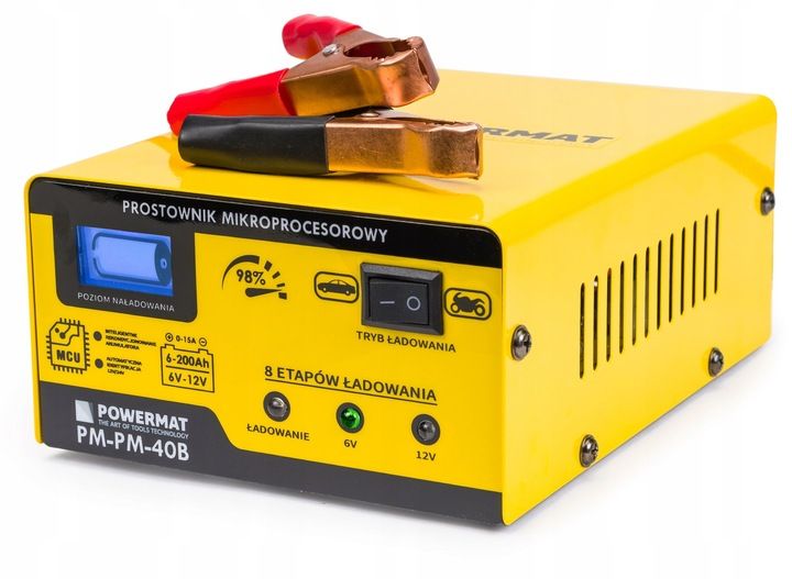 PROSTOWNIK ELEKTRONICZNY ŁADOWARKA 6/12V 15A zdjęcie 3