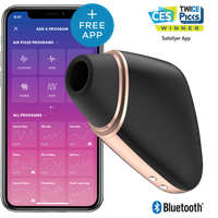 stymulator łechtaczki love triangle black with app satisfyer