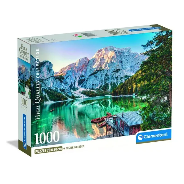 CLE puzzle 1000 Compact Emerald Lake Braies 39934 zdjęcie 1