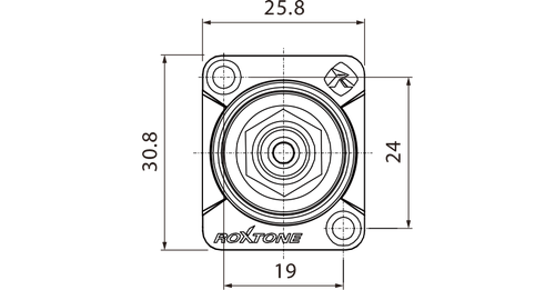 Roxtone gniazdo tablicowe RCA RF2D-N-R na Arena.pl