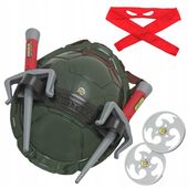 Zestaw Żółwie Ninja - Raphael - bandaż, shuriken, skorupa 2 sztylety