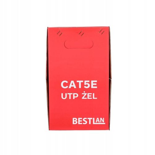 Kabel sieciowy zewnętrzny ziemny nieekranowany UTP 5E ŻEL 305m na Arena.pl