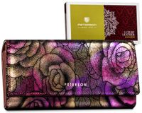 portfel damski skórzany ptn 42122-md purple