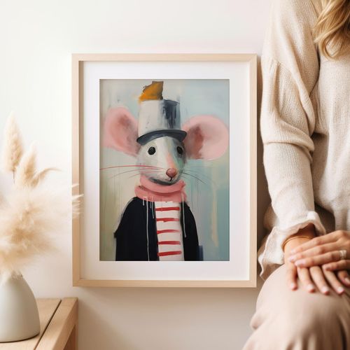 Plakat dziecięcy szczurek szczur 40x50 cm na Arena.pl