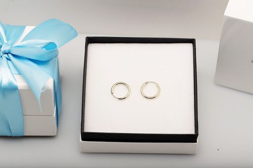 złote kolczyki koła 15mm 585 na Arena.pl