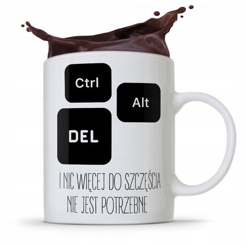 Kubek Informatyka Programisty Ctrl Alt Del Prezent Z Nadrukiem Ze Zdjęciem na Arena.pl