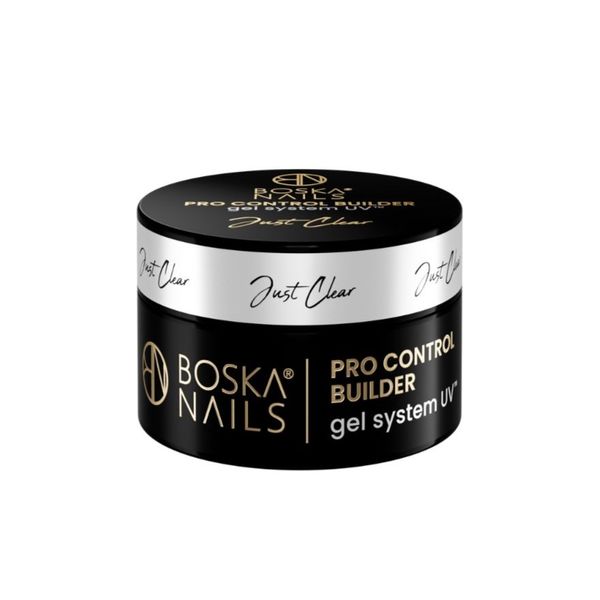 BOSKA NAILS Żel budujący do paznokci PRO CONTROL BUILDER - Just Clear 15ml zdjęcie 1