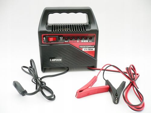 Prostownik Samochodowy Ładowarka 6V / 12V 6A na Arena.pl