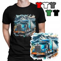 KOSZULKA T-SHIRT MĘSKI WZORY DO WYBORU - TIR CIĘŻARÓWKA AUTA - L