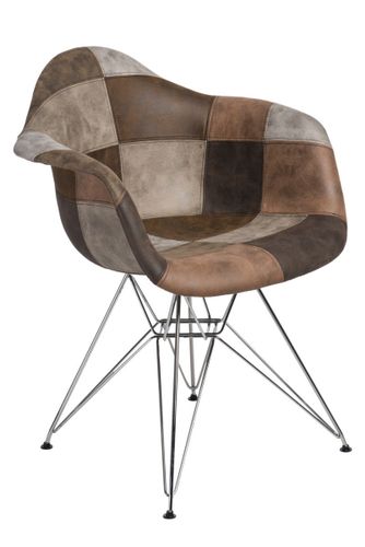 Krzesło P018 DAR patchwork beż - brąz D2 na Arena.pl