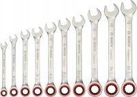 Zestaw 5 kluczy płasko-oczkowych z grzechotką 8-19mm BOSCH z wkładem