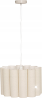 LAMPA WISZĄCA CHMURKOWA Ø 37 CM TWORZYWO SZTUCZNE BEŻOWA 80 CM E27