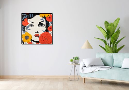 Plakat 80x80cm Kwiatowa Aura na Arena.pl