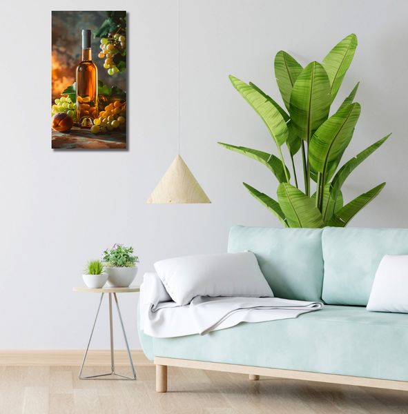 Obraz 30x60cm Bursztynowe Wino zdjęcie 2