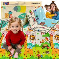 MATA PIANKOWA EDUKACYJNA SKŁADANA DLA DZIECI DUŻA XXL 180x200