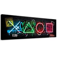 Emaga Obraz na płótnie, Kontroler abstrakcja - 90x30