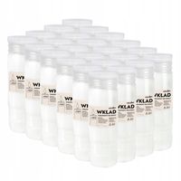 WKŁADY DO ZNICZY PARAFINOWE 7 DNI 168H 24 SZTUK ZNICZE CAŁOROCZNE