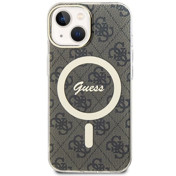 Etui Guess do iPhone 15, iPhone 14, iPhone 13, Brązowy, MagSafe zdjęcie 3
