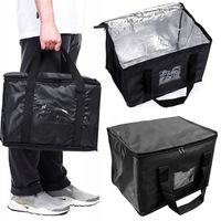 TORBA TERMICZNA WODOODPORNA IZOLACYJNA PLAŻOWA LODÓWKA CZARNA LEKKA 40