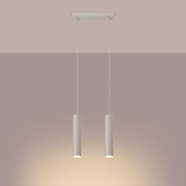 Lampa wisząca LAGOS 2 beżowa zdjęcie 3