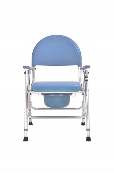 Krzesło toaletowe tapicerowane składane toaleta WC zdjęcie 3