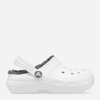 Klapki dziecięce Crocs Classic Lined Clog Kids white/grey 33-34 EU
